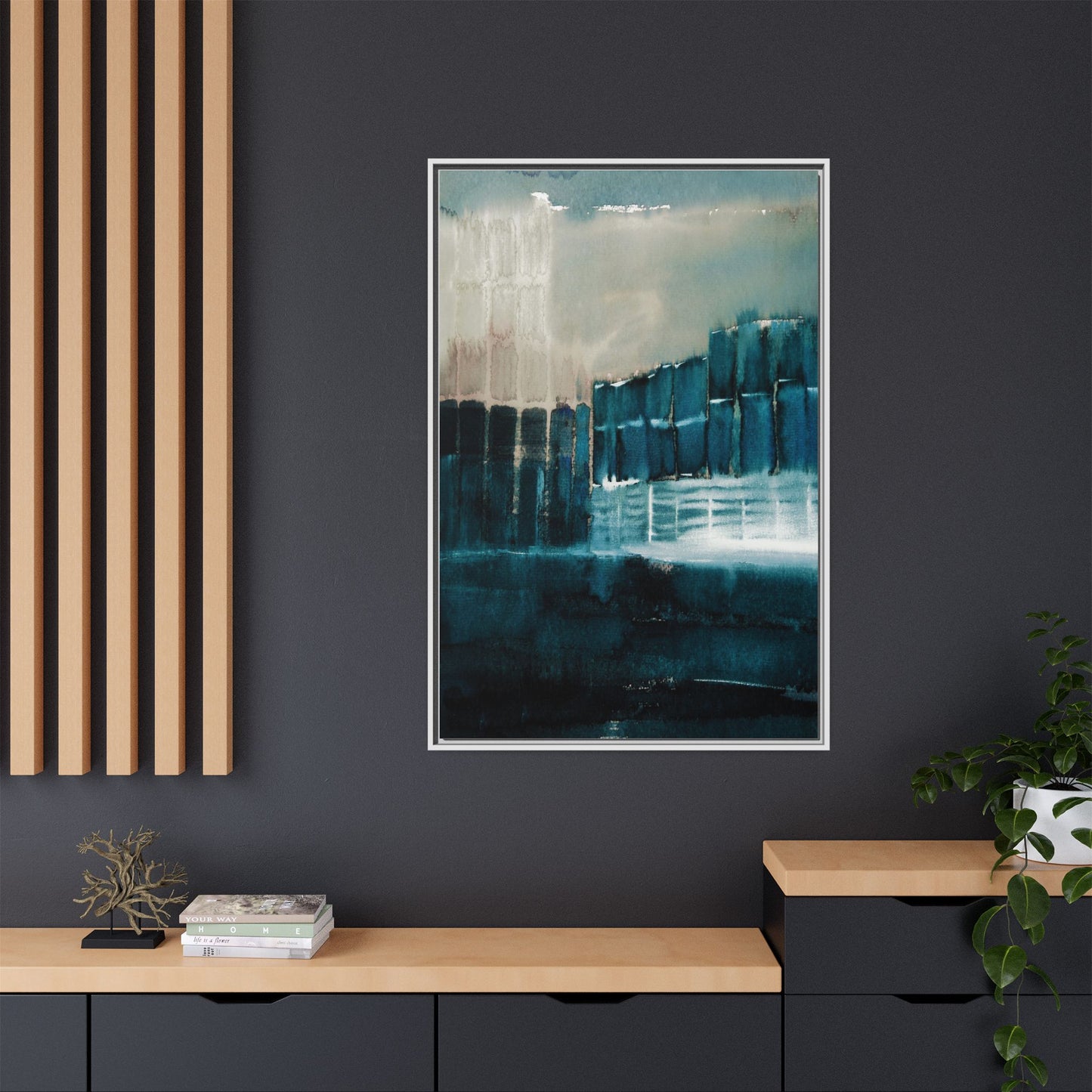 Cityscape in Teal